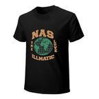 Nas One Love Illmatic Globe Graphic Black T-Shirt