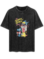 The Zippy Spiky Show Graphic Washed T-Shirt