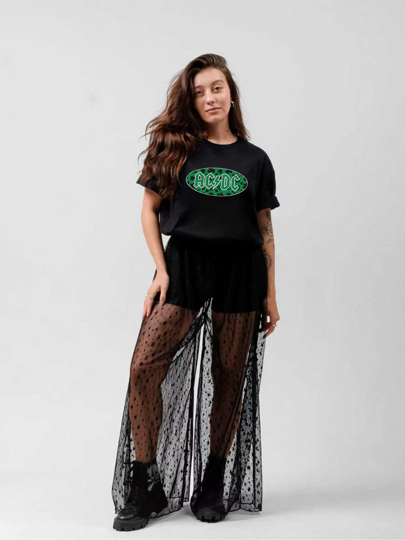 AC/DC Shamrock Logo St. Patrick’s Day T-Shirt