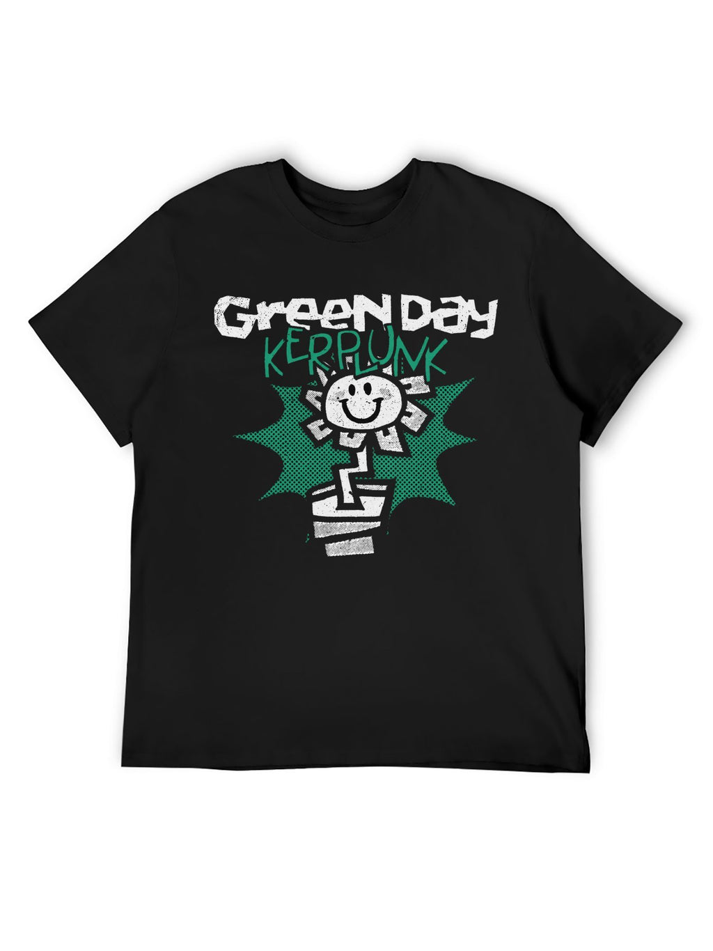 Green Day Kerplunk Flower Punk Graphic T-Shirt