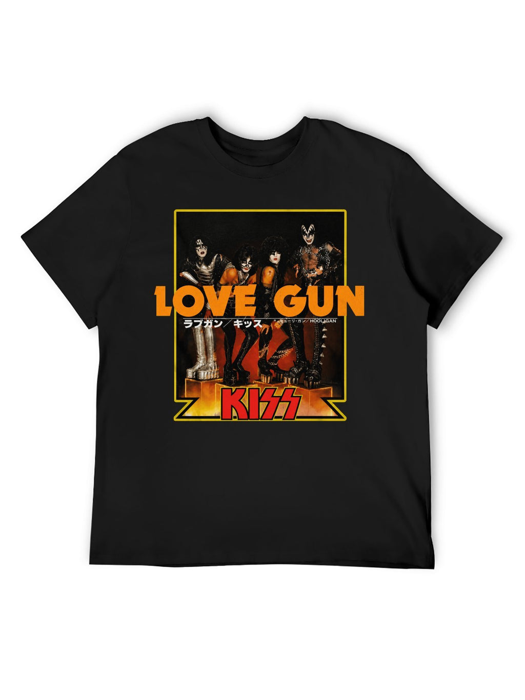 KISS Love Gun Band Photo Graphic T-Shirt