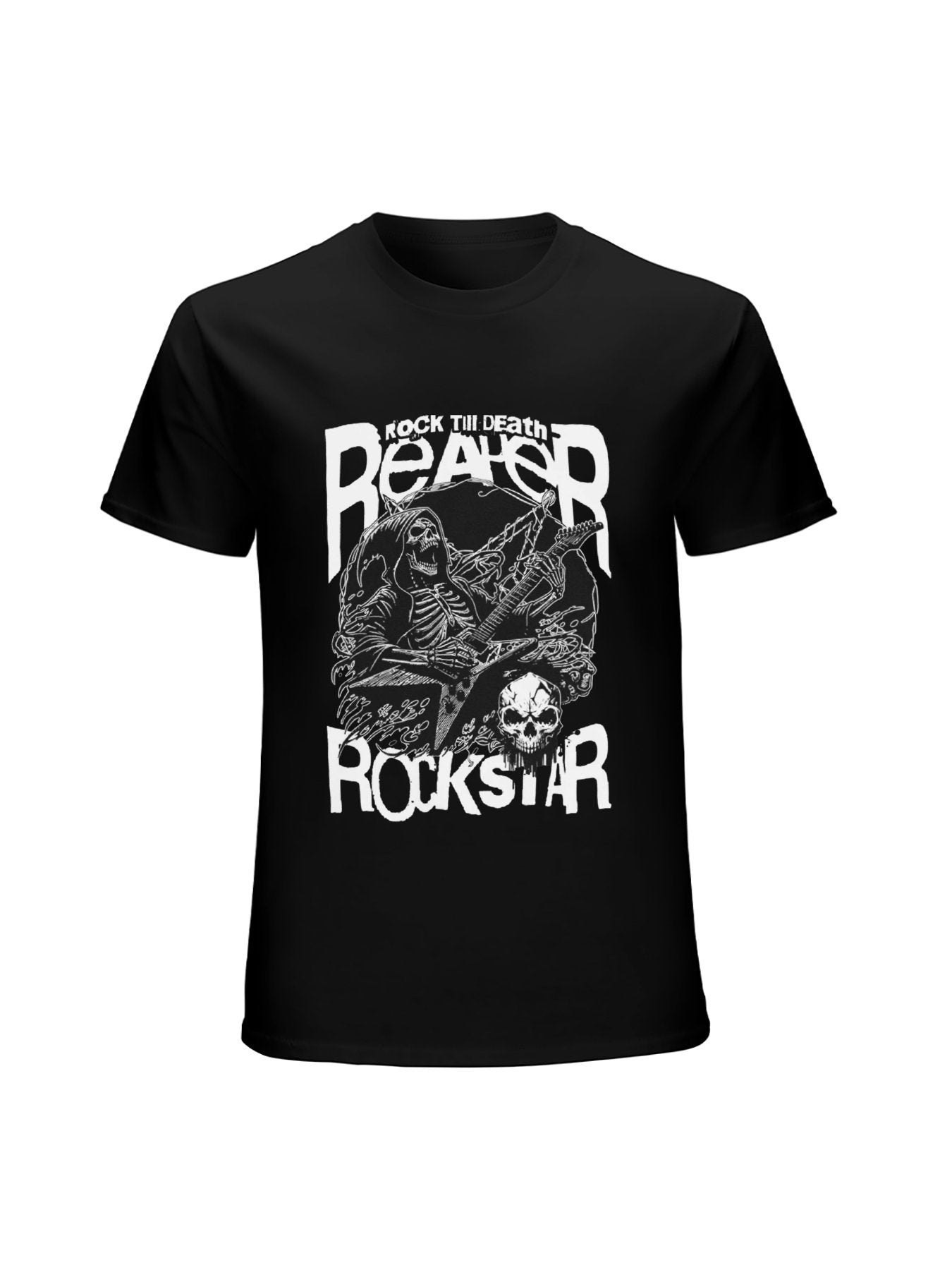 Rock Till Death Grim Reaper Heavy Metal T-Shirt