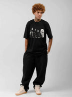 Monochrome Rock Band Portrait Graphic T-Shirt