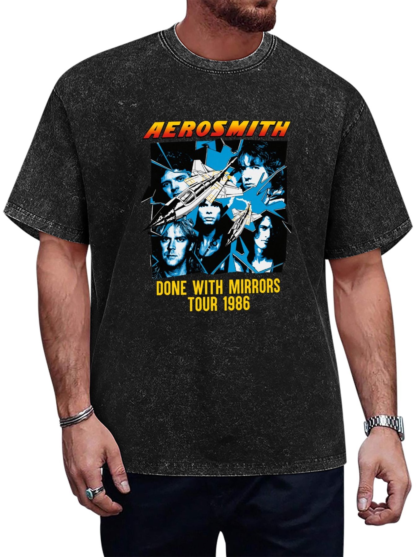 Aerosmith Done with Mirrors Tour 1986 Graphic T-Shirt Main image
