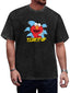 Tear It Up Cartoon Graphic Washed T-Shirt