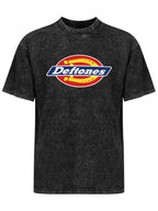 Deftones Horseshoe Oval Logo Graphic T-Shirt