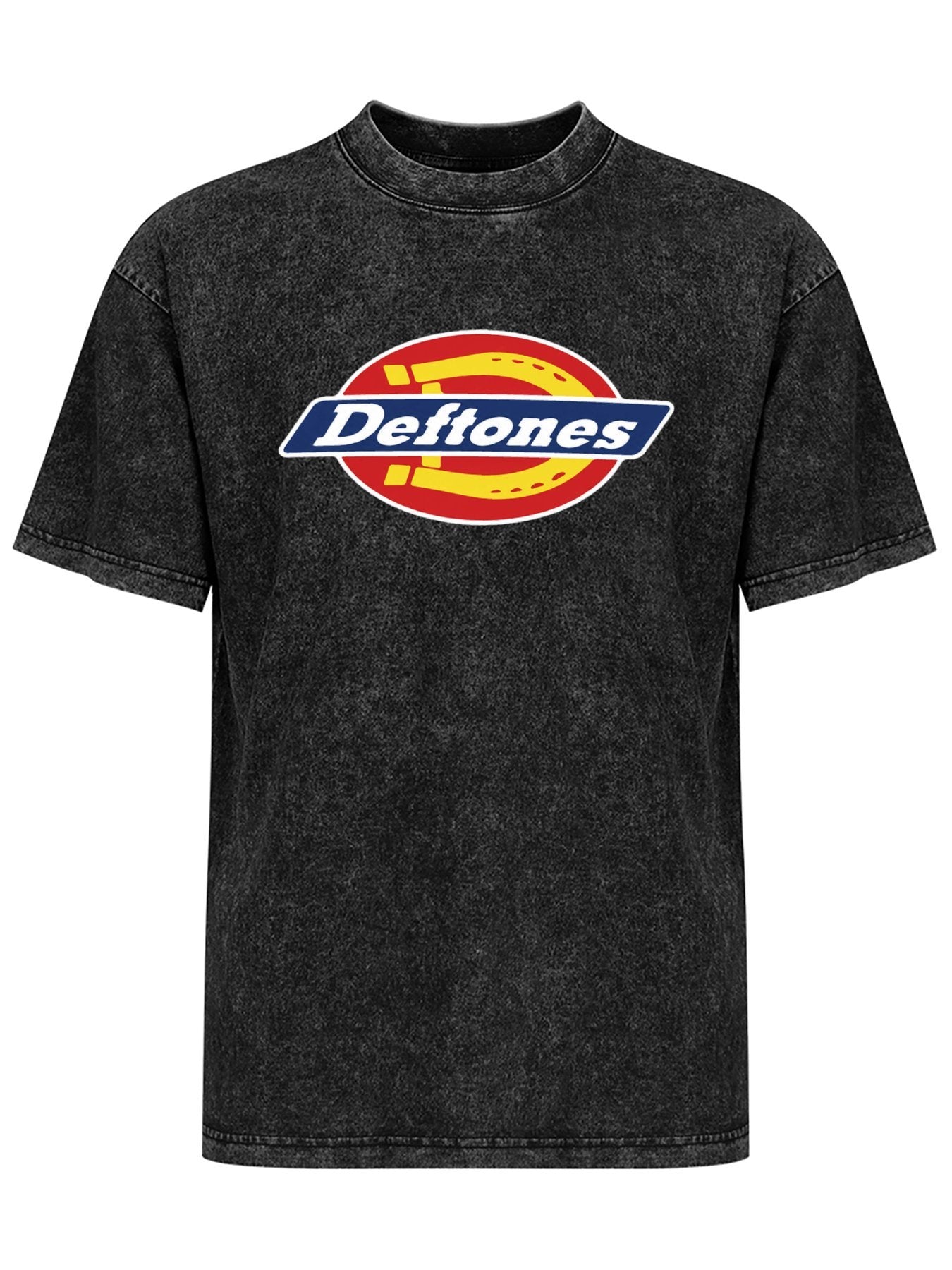 Deftones Horseshoe Oval Logo Graphic T-Shirt