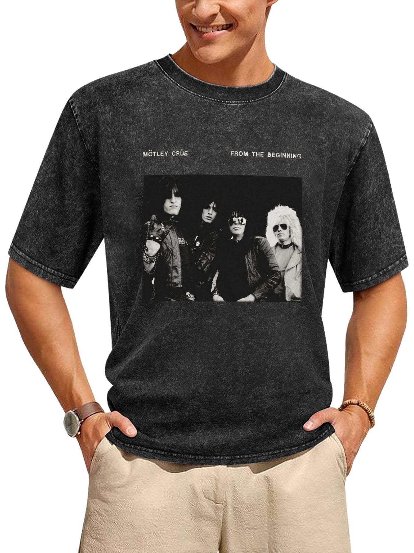 Mötley Crüe From the Beginning Band Photo T-Shirt Secondary image