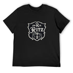 Paris Ritz Hotel Crest Graphic Black T-Shirt