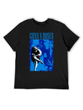 Guns N' Roses Blue Vintage Graphic T-Shirt