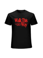 Aerosmith Walk This Way Typography Graphic T-Shirt