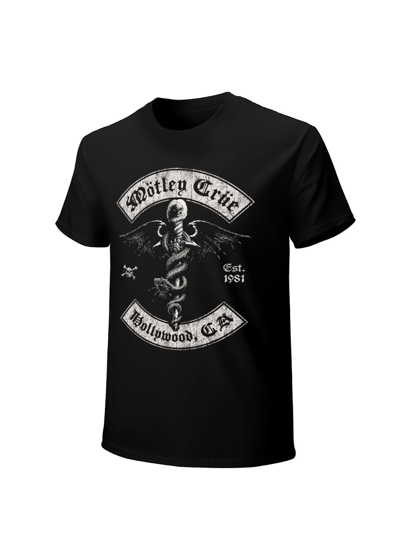 Mötley Crüe Hollywood Winged Snake Graphic T-Shirt