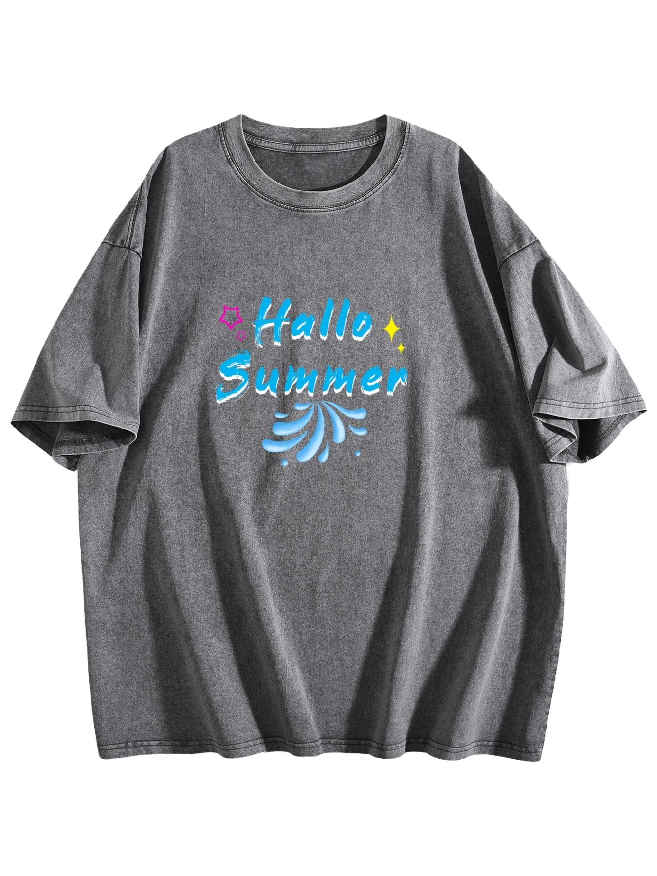 Hallo Summer Graphic Washed T-Shirt Secondary image
