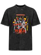 Vintage Washed KISS End of the Road Tour Japanese Poster Graphic T-Shirt