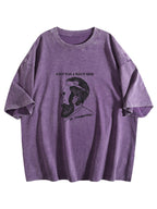 What's on a Man's Mind Graphic Washed T-Shirt