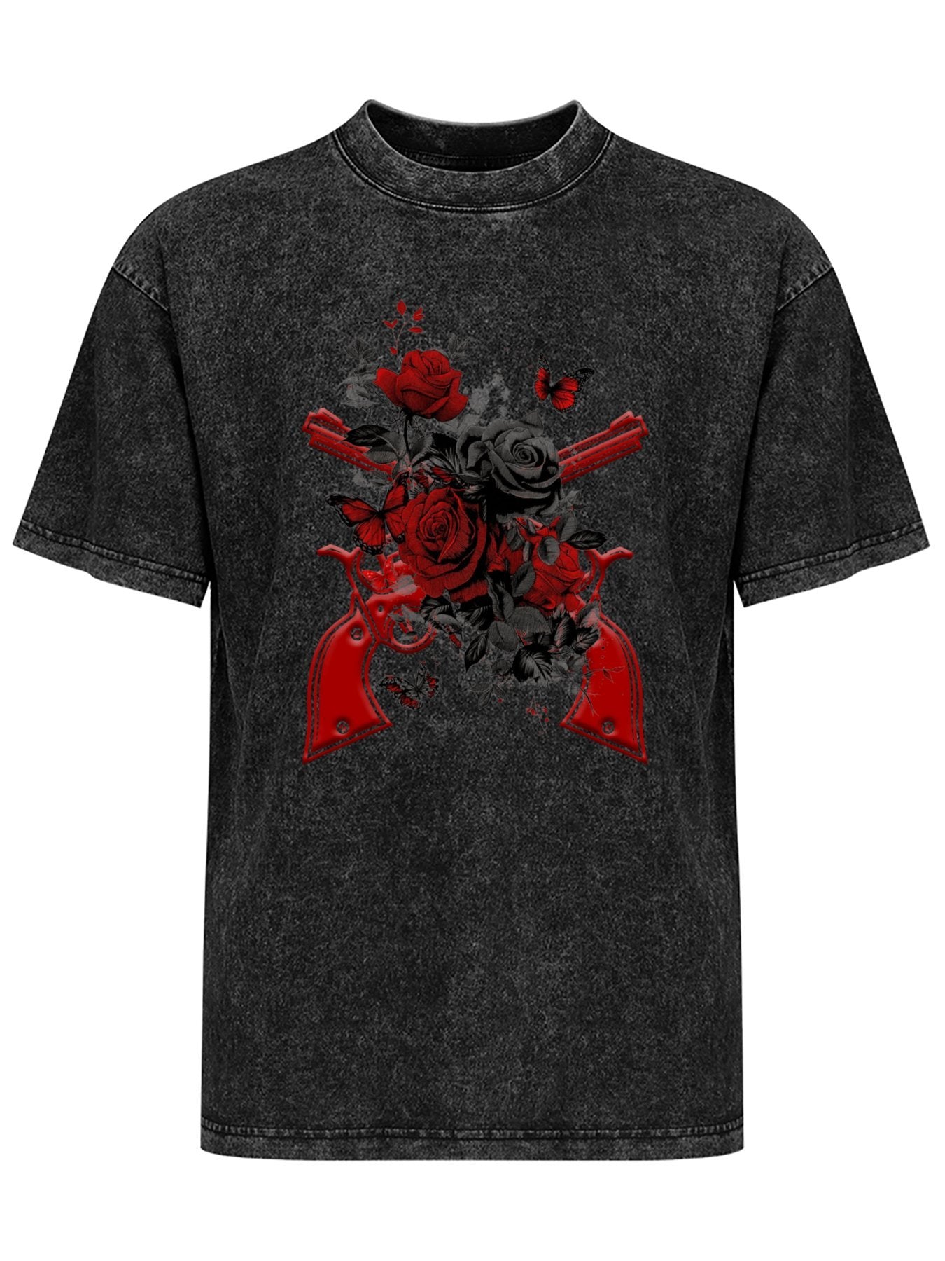 Vintage Washed Guns and Roses Revolver Graphic T-Shirt