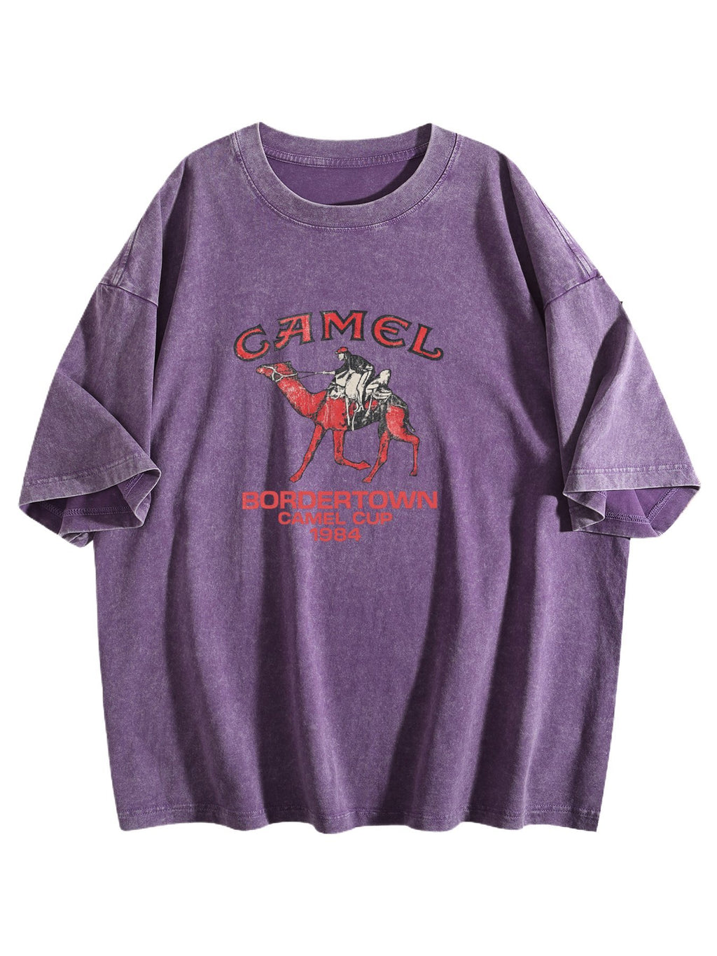 Camel Cup Graphic Washed T-Shirt