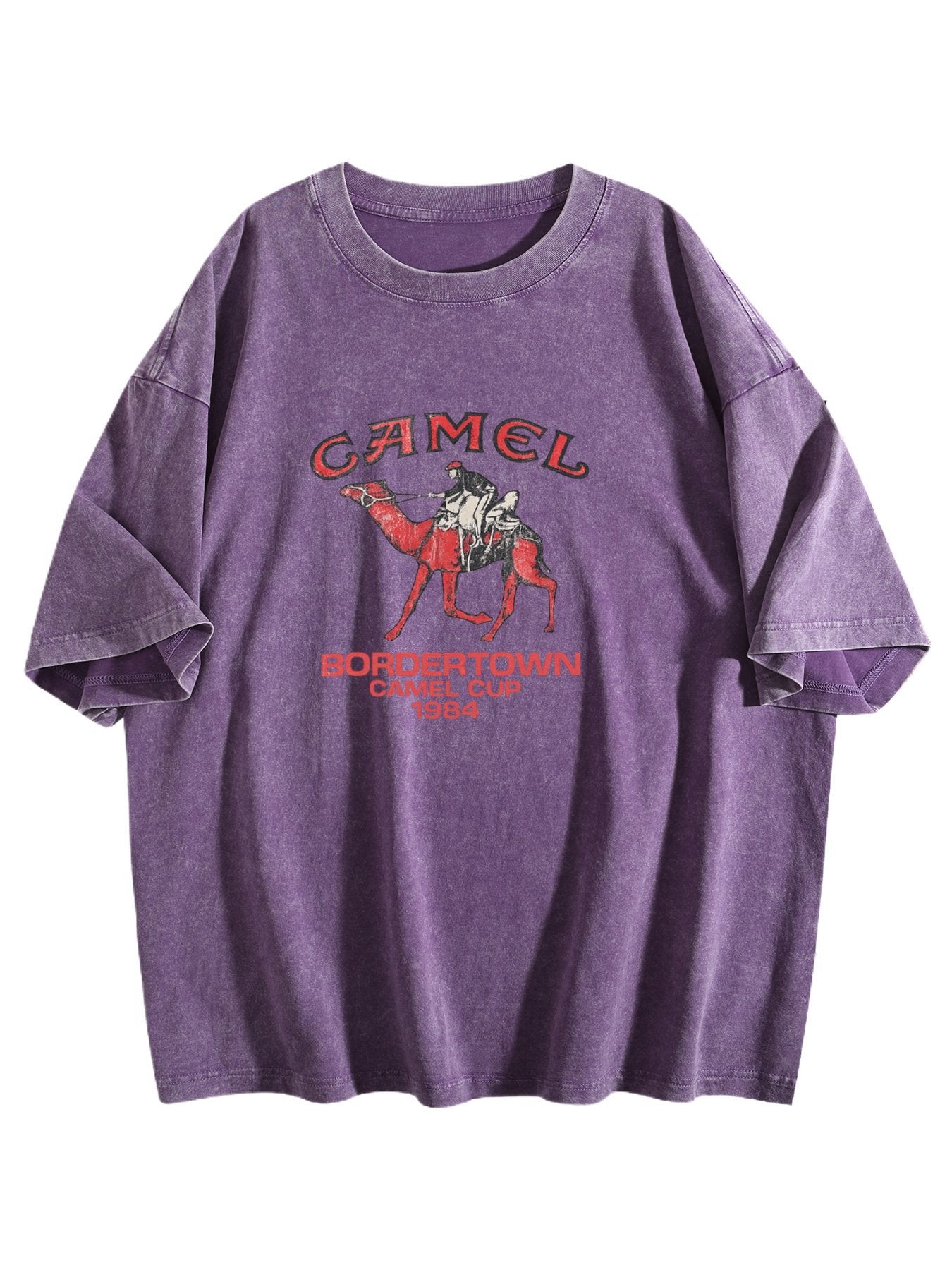 Camel Cup Graphic Washed T-Shirt