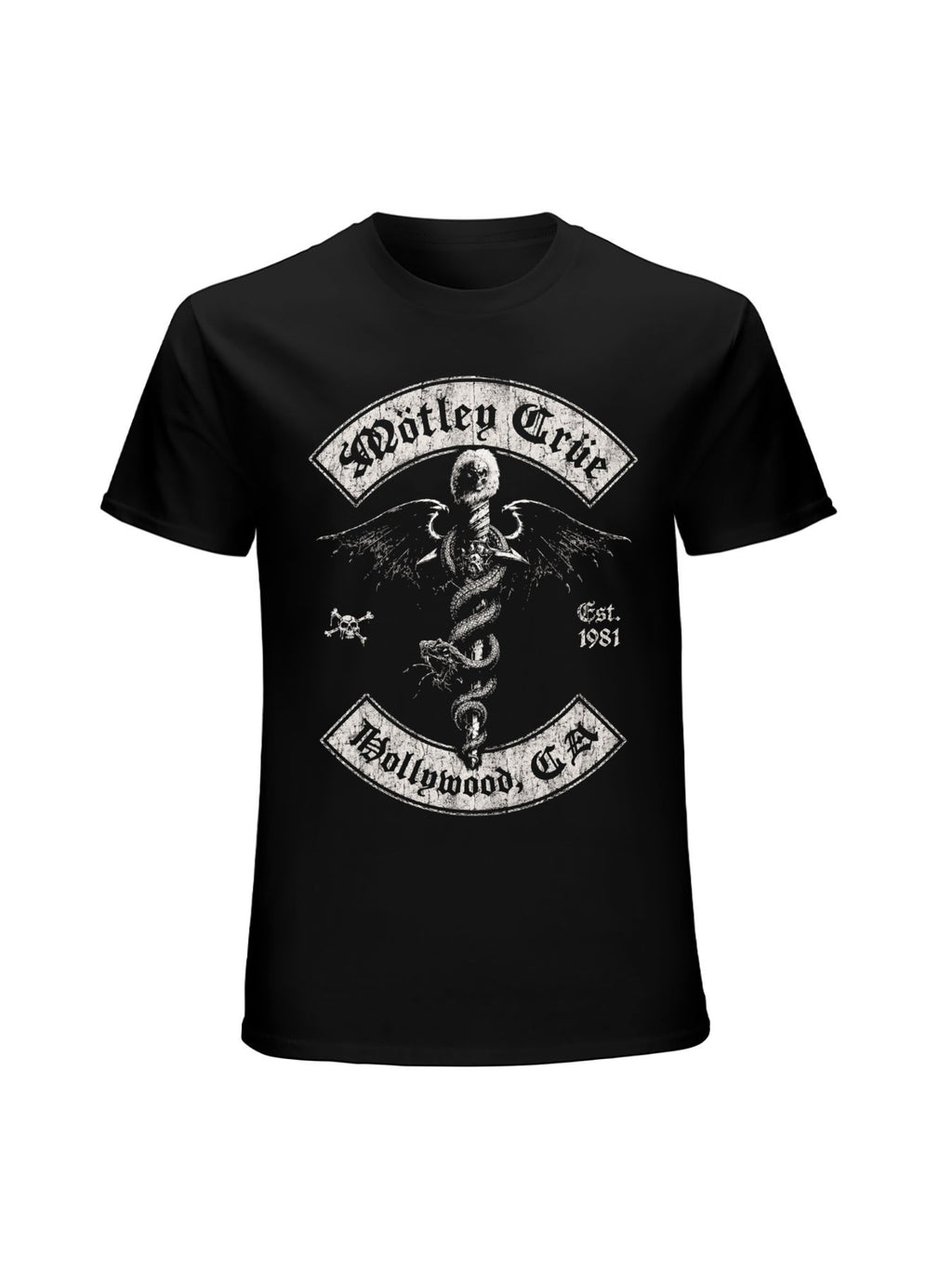 Mötley Crüe Hollywood Winged Snake Graphic T-Shirt