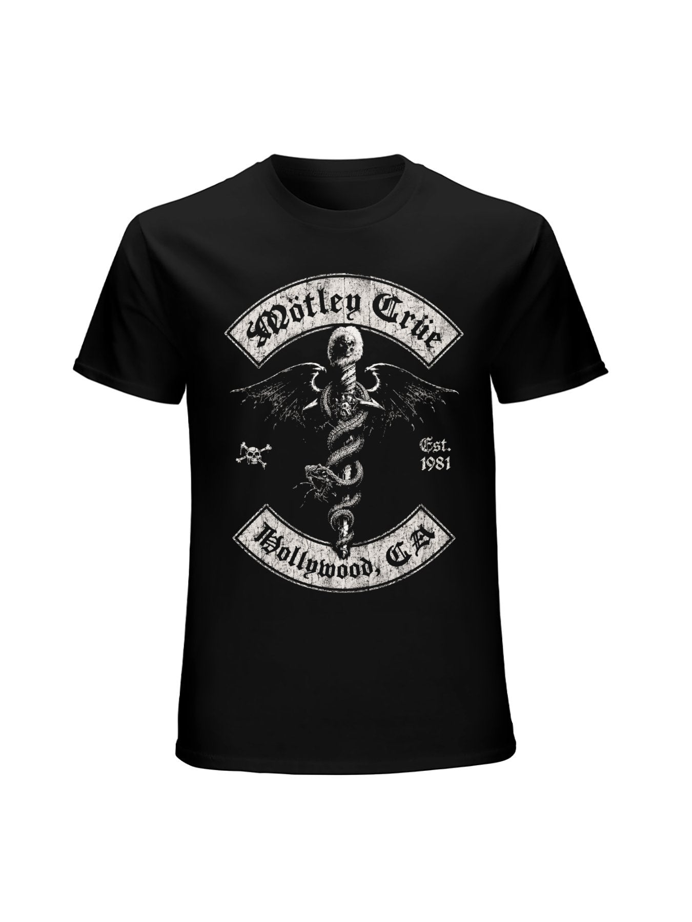 Mötley Crüe Hollywood Winged Snake Graphic T-Shirt