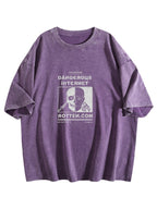 Dangerous Internet Graphic Washed T-Shirt