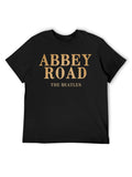The Beatles “Abbey Road” Gold Text Graphic T-Shirt