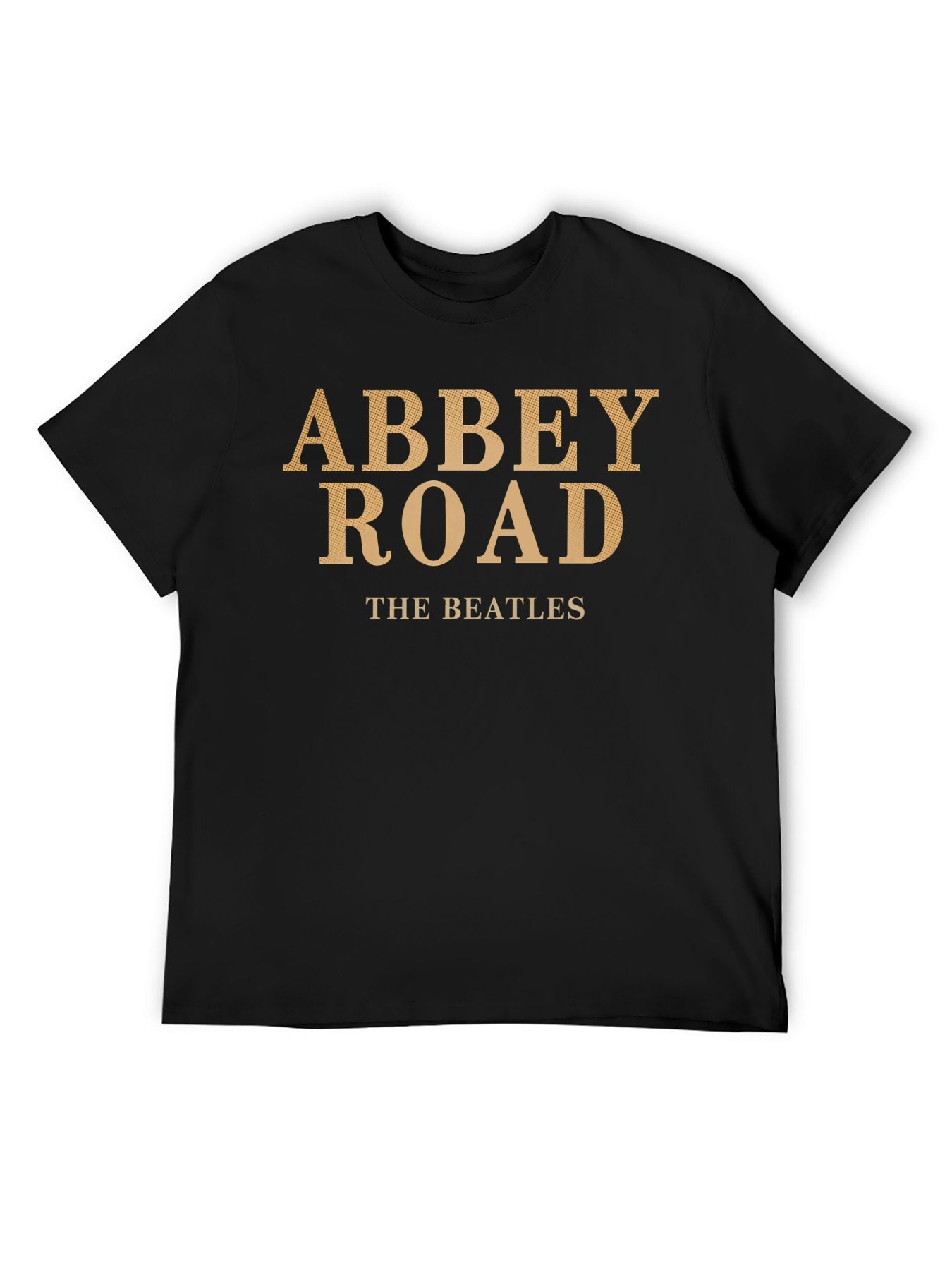 The Beatles “Abbey Road” Gold Text Graphic T-Shirt