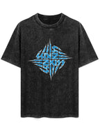 KISS Unmasked Blue Logo Graphic T-Shirt