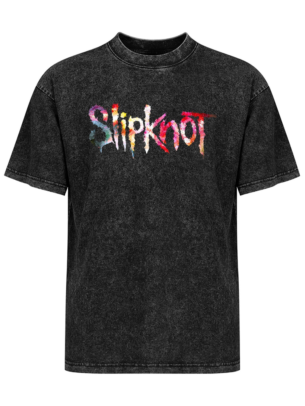 Slipknot Multicolor Distressed Logo Graphic T-Shirt