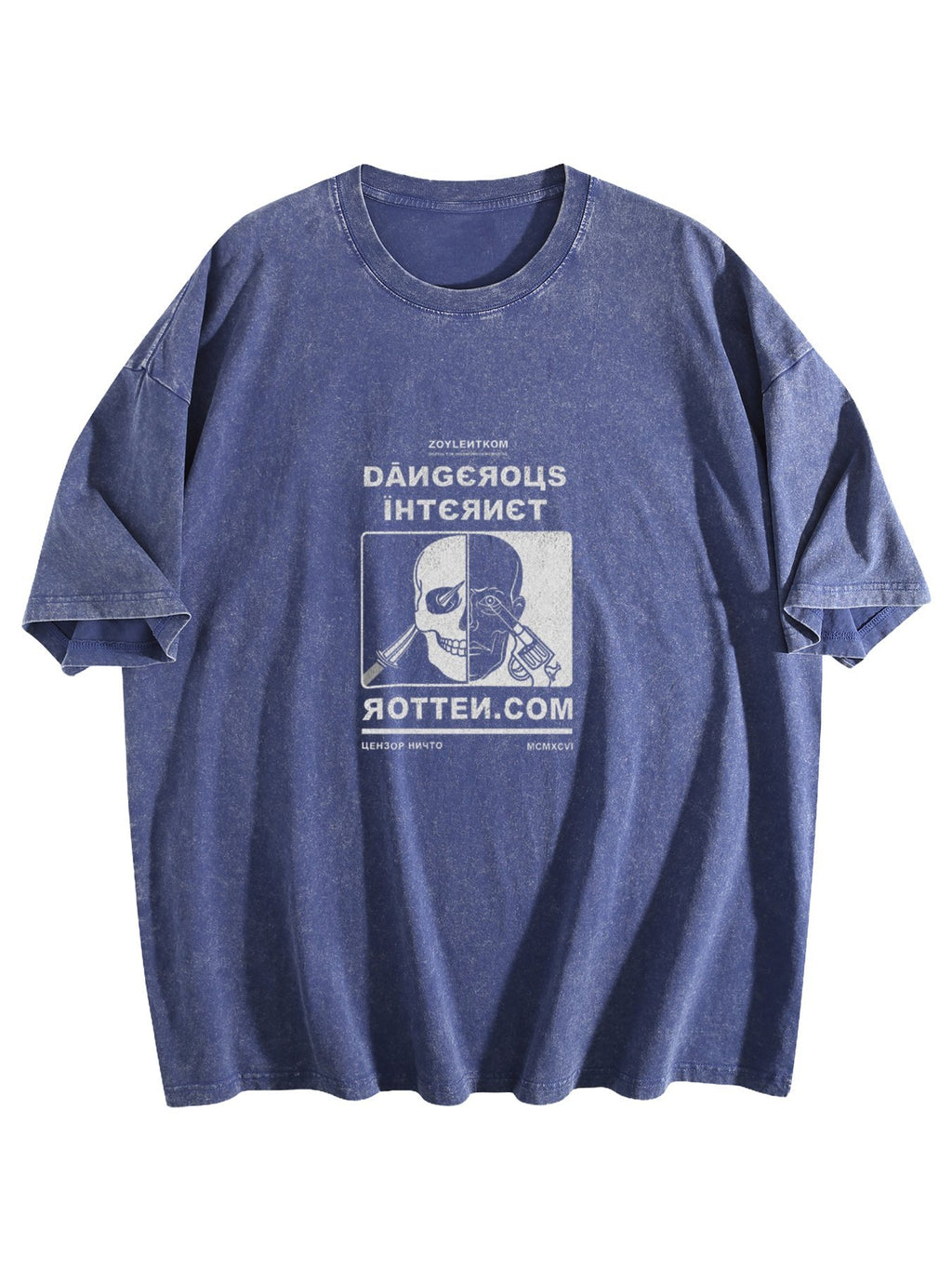 Dangerous Internet Graphic Washed T-Shirt