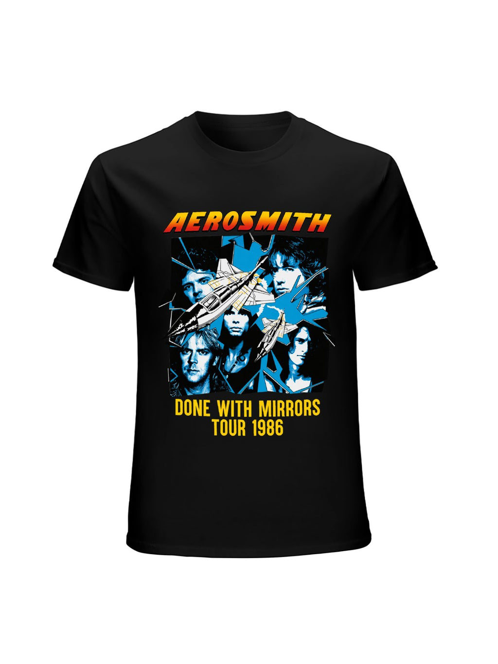 Aerosmith Jet Portrait Vintage Graphic T-Shirt