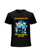 Aerosmith Jet Portrait Vintage Graphic T-Shirt