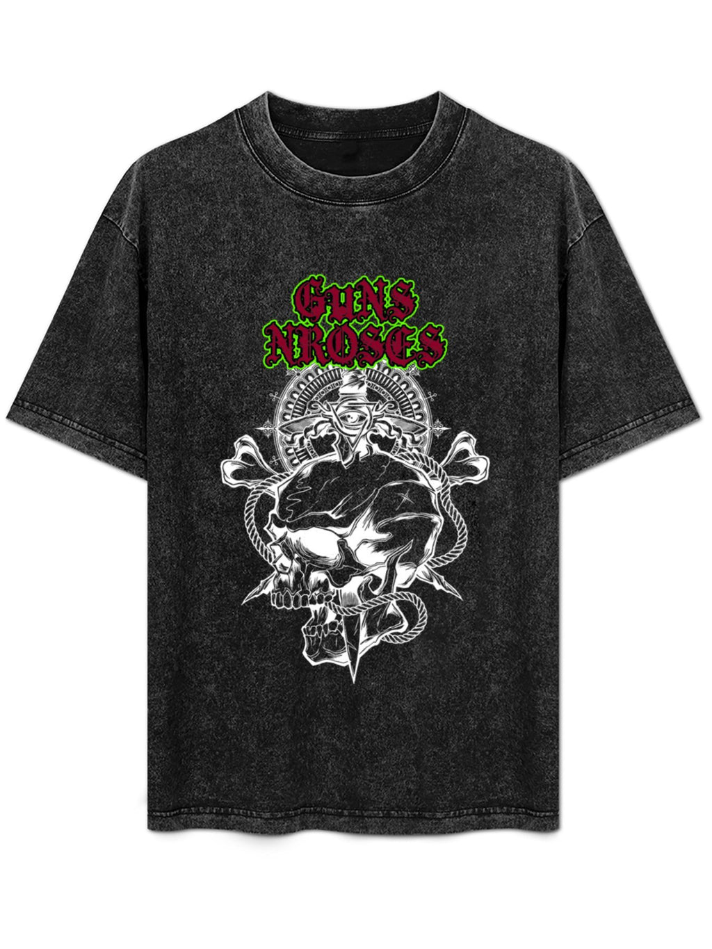 Vintage Washed Guns N' Roses Skull Graphic T-Shirt