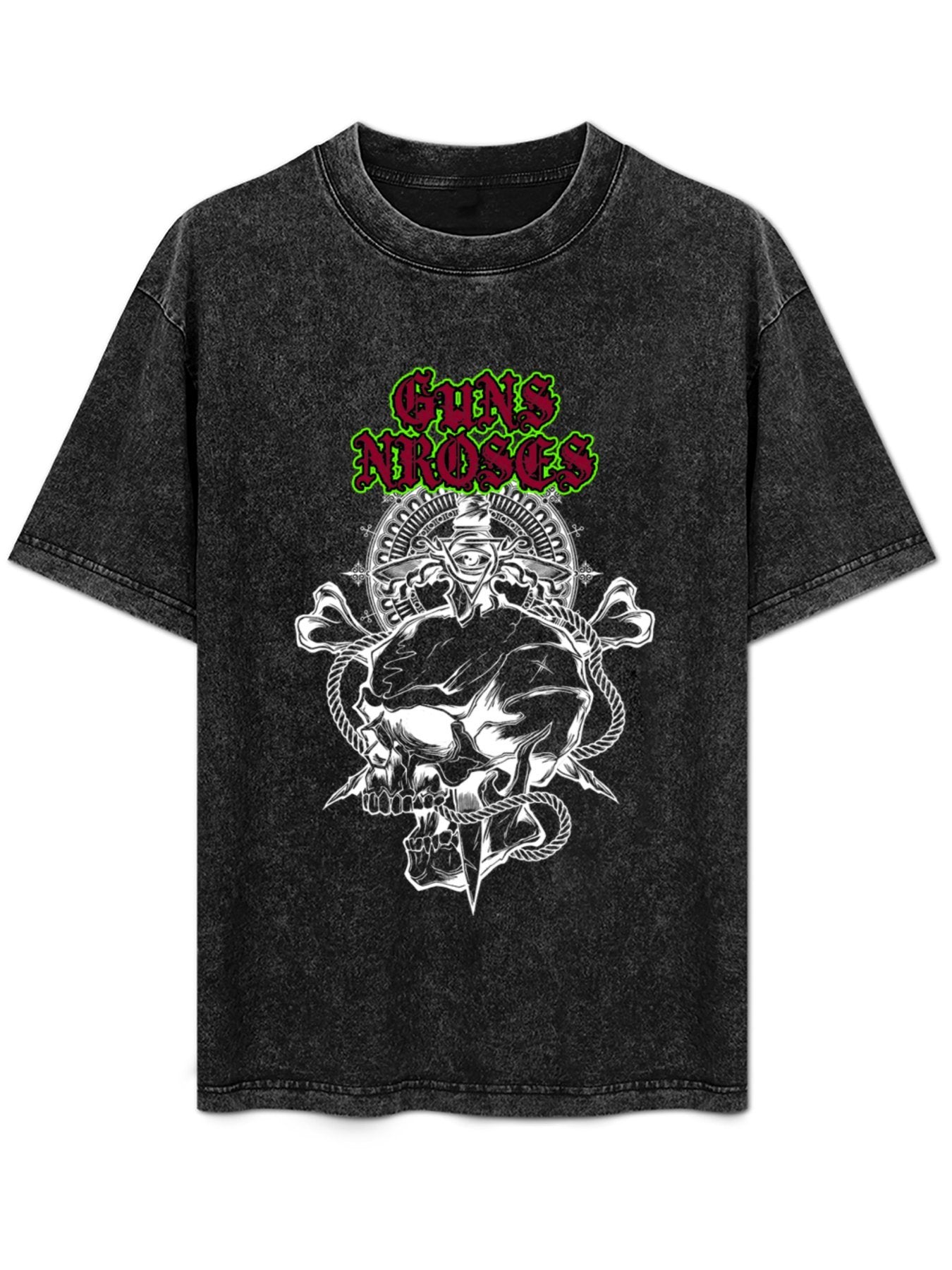 Vintage Washed Guns N' Roses Skull Graphic T-Shirt