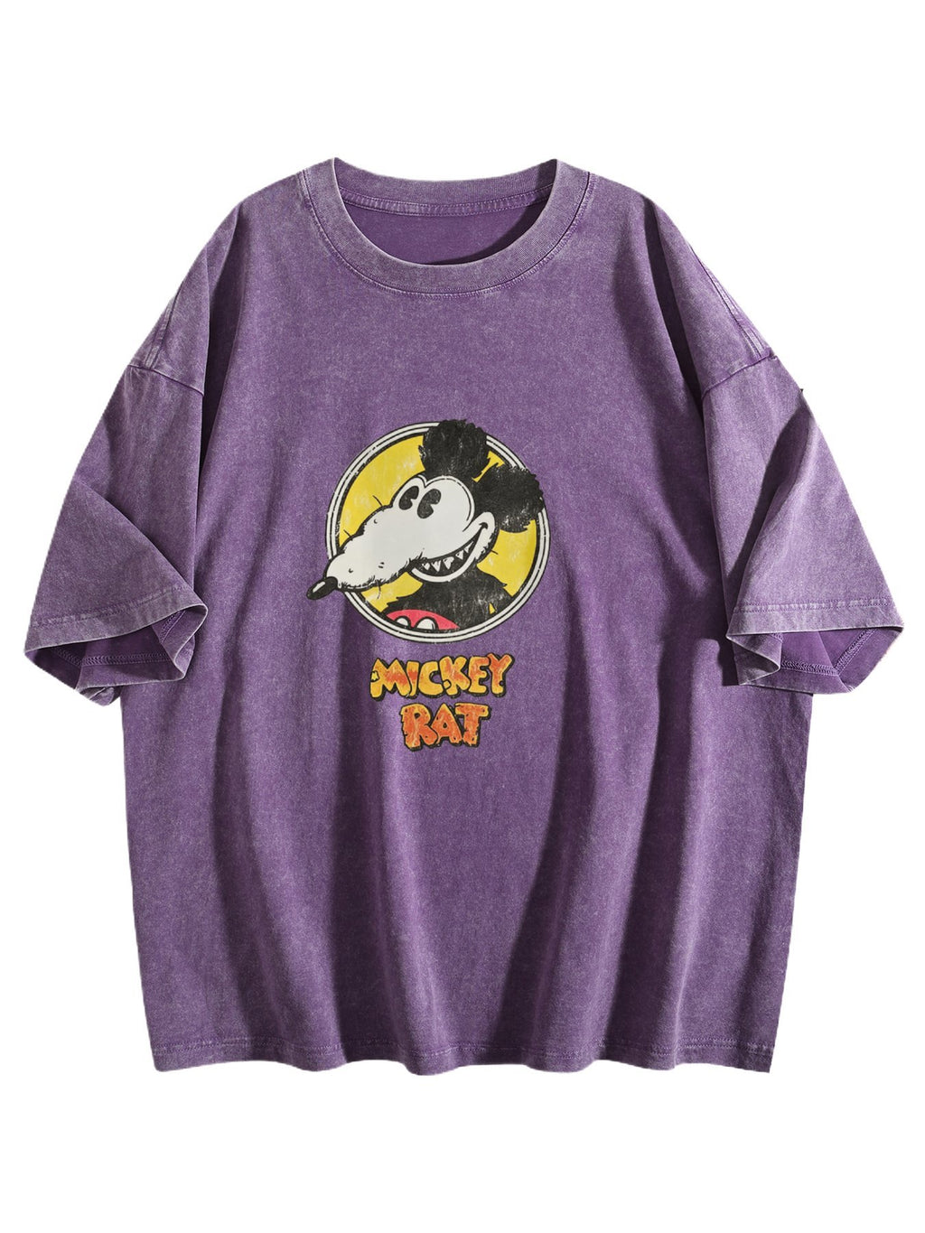 Mickey Rat Graphic Washed T-Shirt