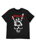 Metallica Skull Horn Hand Graphic T-Shirt