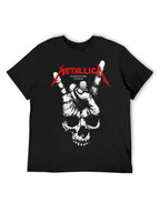 Metallica Skull Horn Hand Graphic T-Shirt