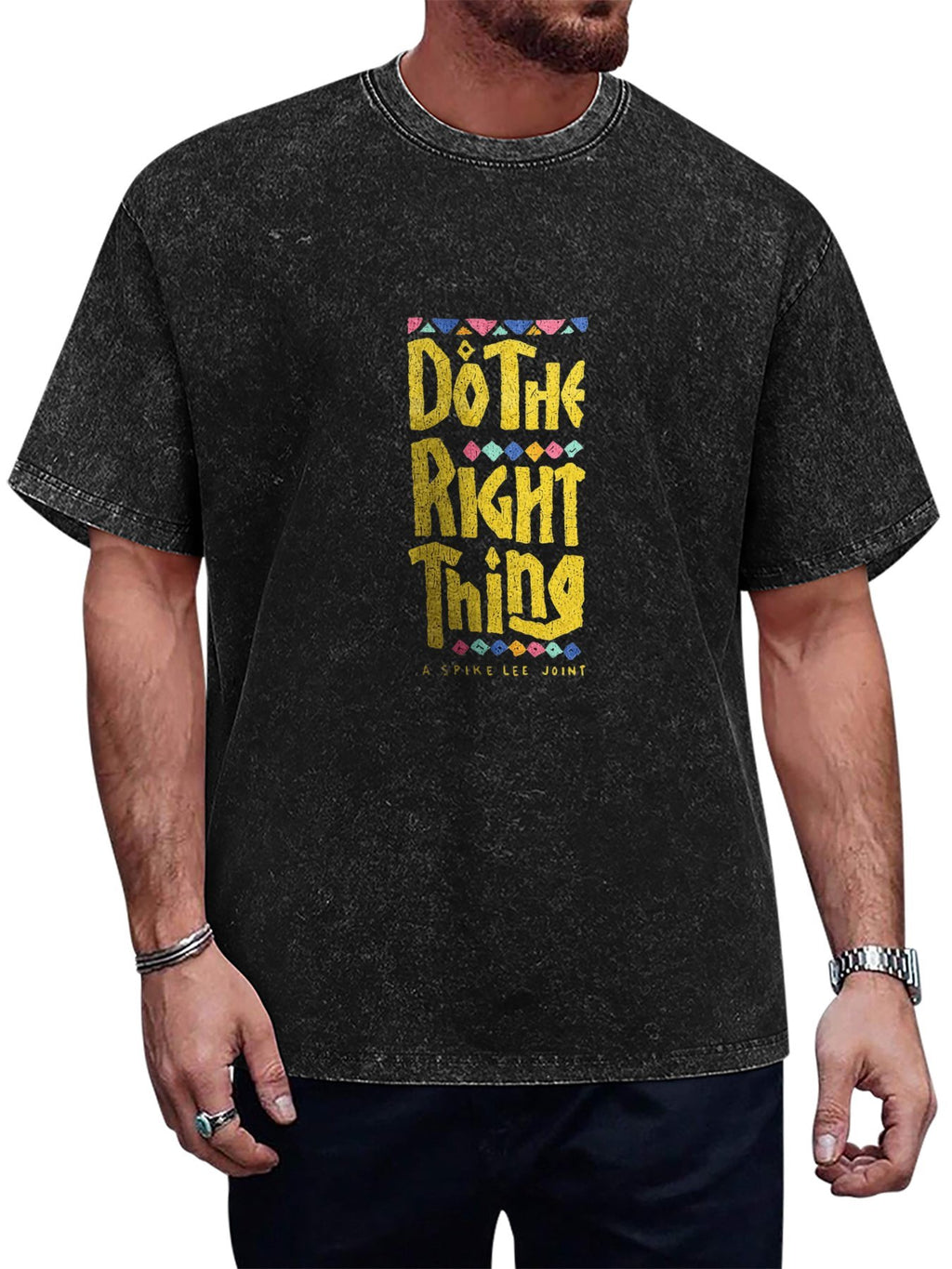 Do The Right Thing Graphic Washed T-Shirt