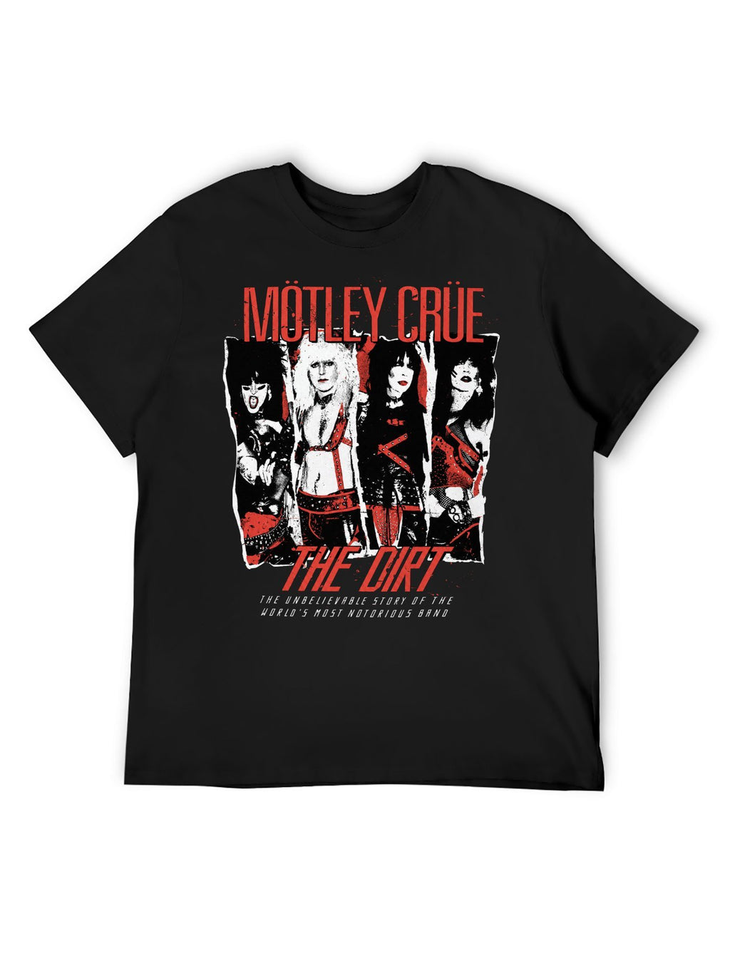 Mötley Crüe The Dirt Band Photo Graphic T-Shirt