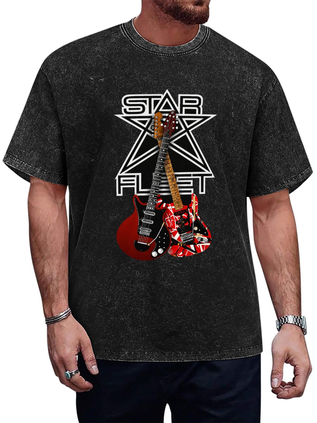 Brian May Star Fleet Dual Guitar Graphic T-Shirt