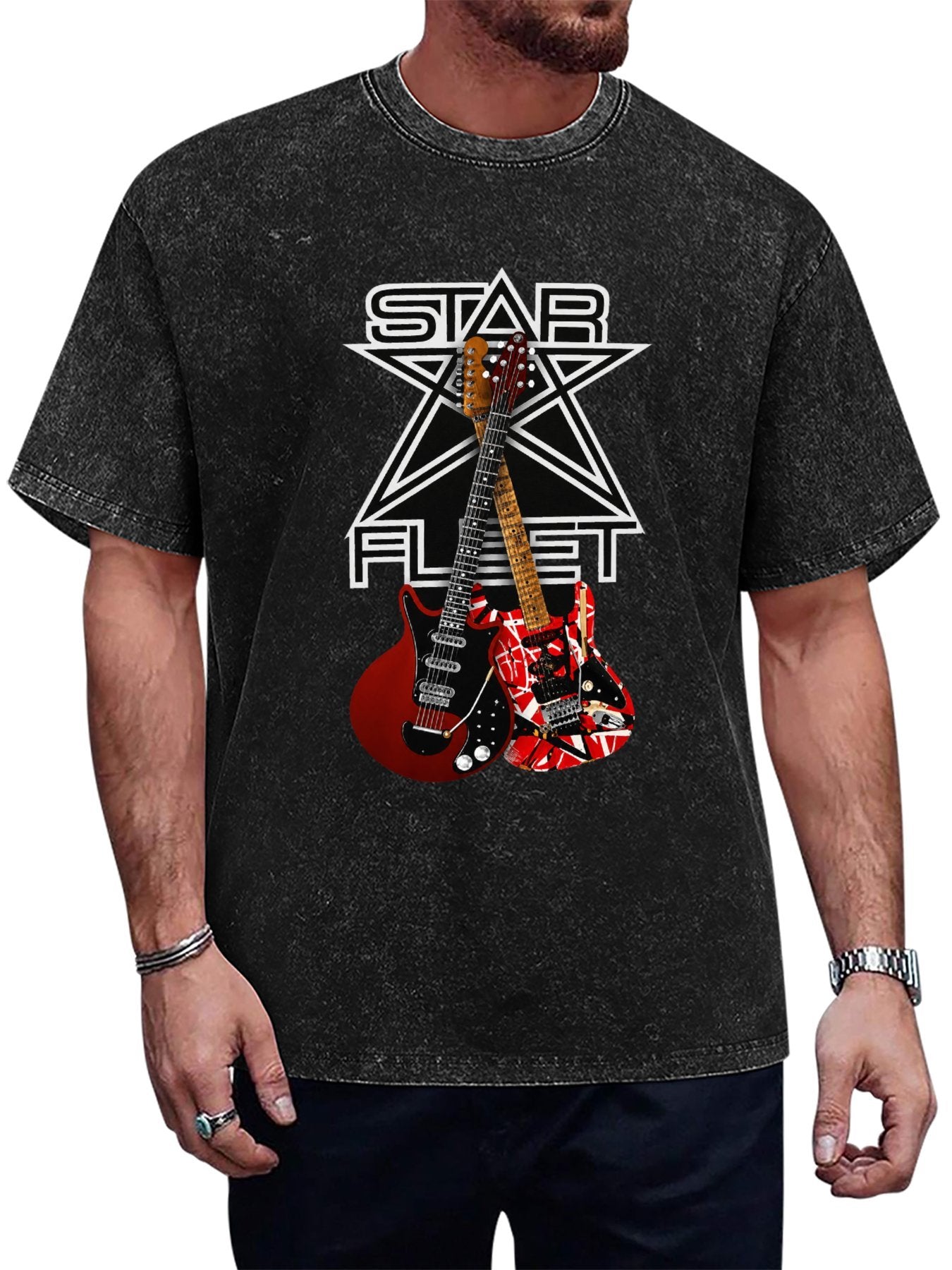 Brian May Star Fleet Dual Guitar Graphic T-Shirt