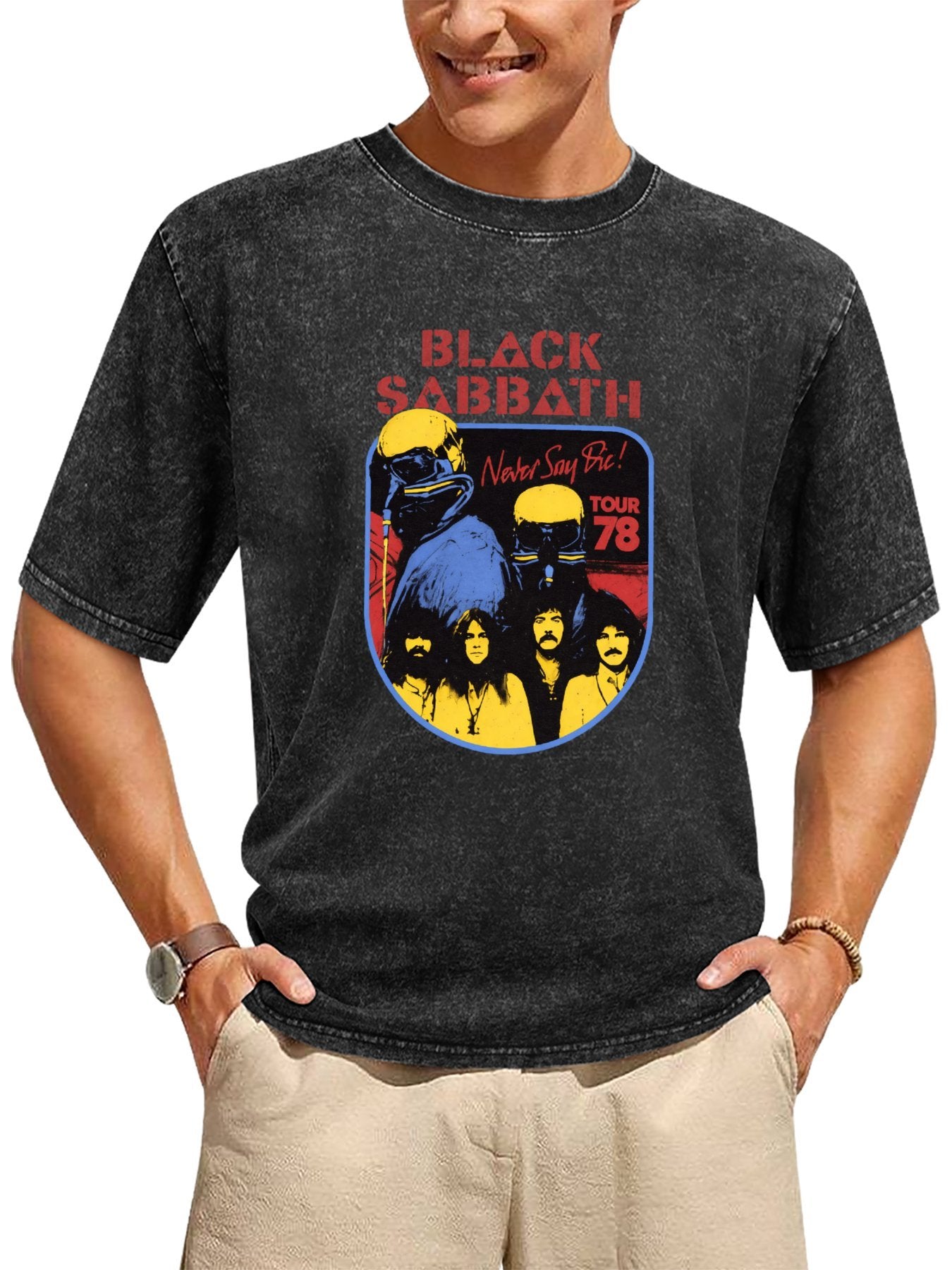 Black Sabbath Never Say Die Tour '78 Graphic T-Shirt