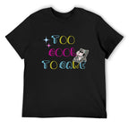 Too Cool to Care Dog Graphic Black T-Shirt