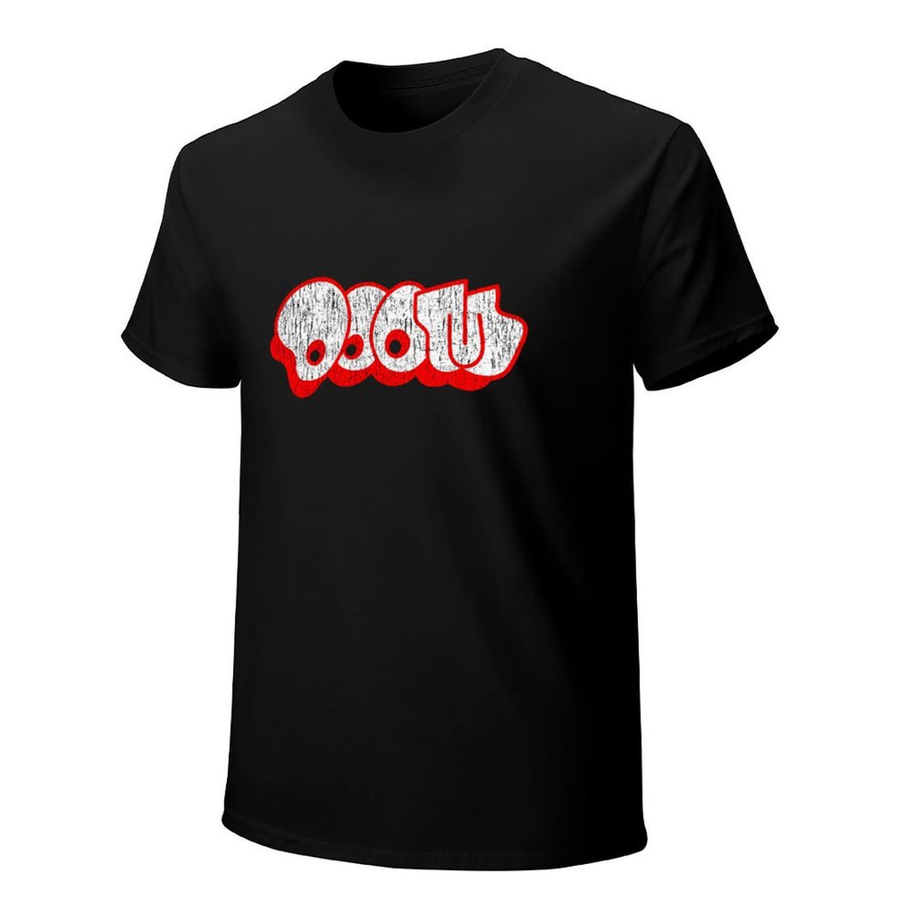 Retro Red & White Logo Graphic T-Shirt