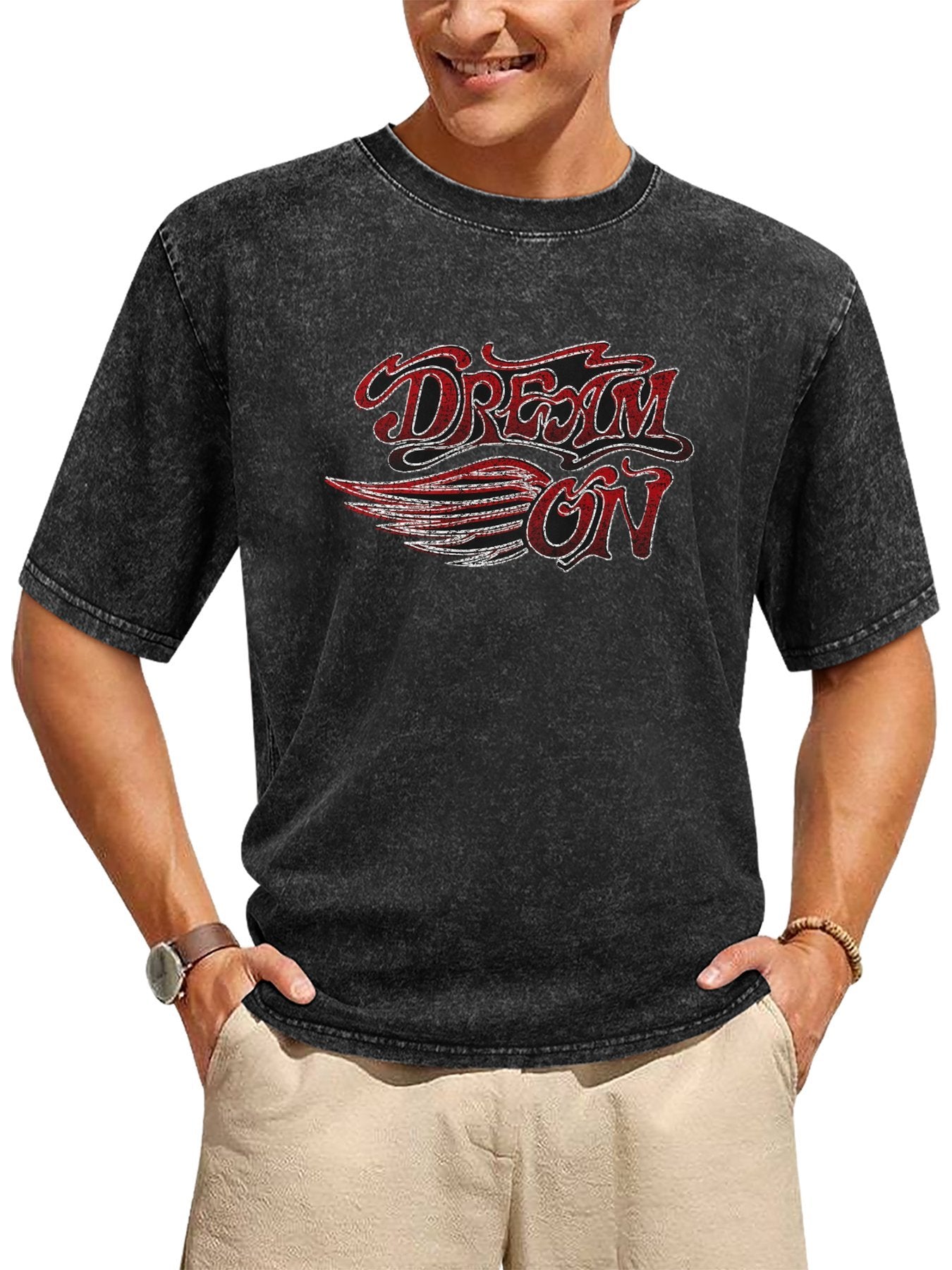 Aerosmith Dream On Wing Graphic T-Shirt