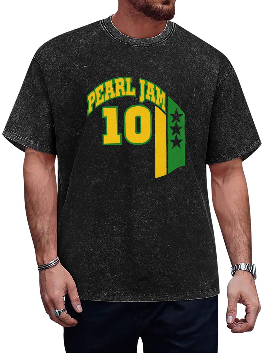 Pearl Jam Number 10 Jersey Graphic T-Shirt