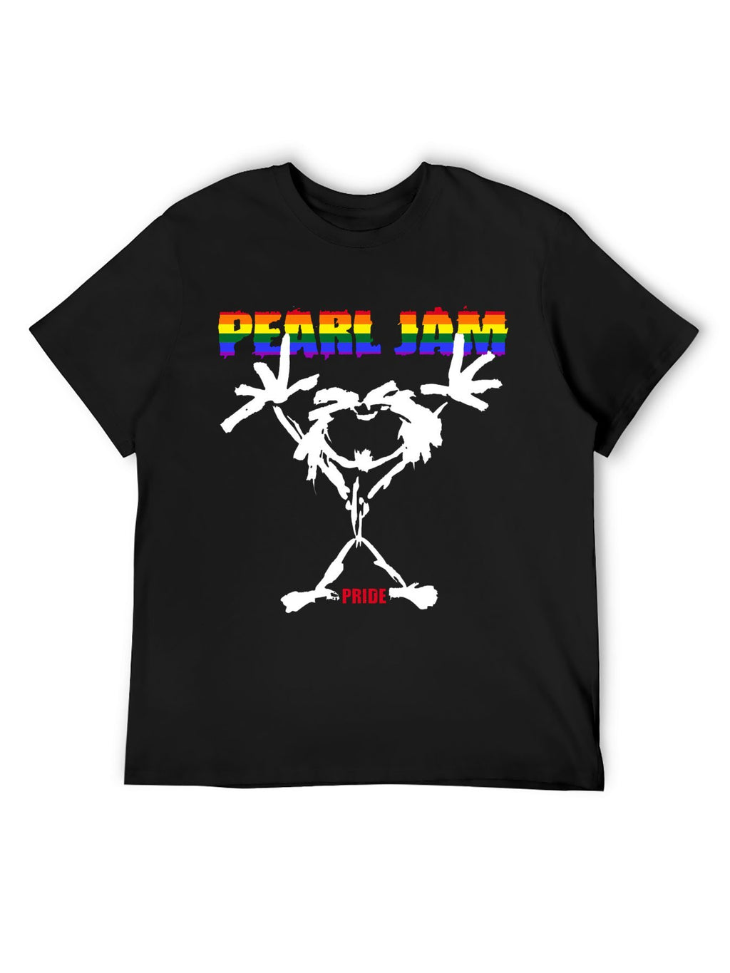 Pearl Jam Pride Stick Figure Graphic T-Shirt