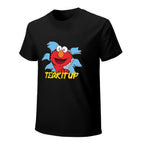 Tear It Up Cartoon Character Graphic Black T-Shirt