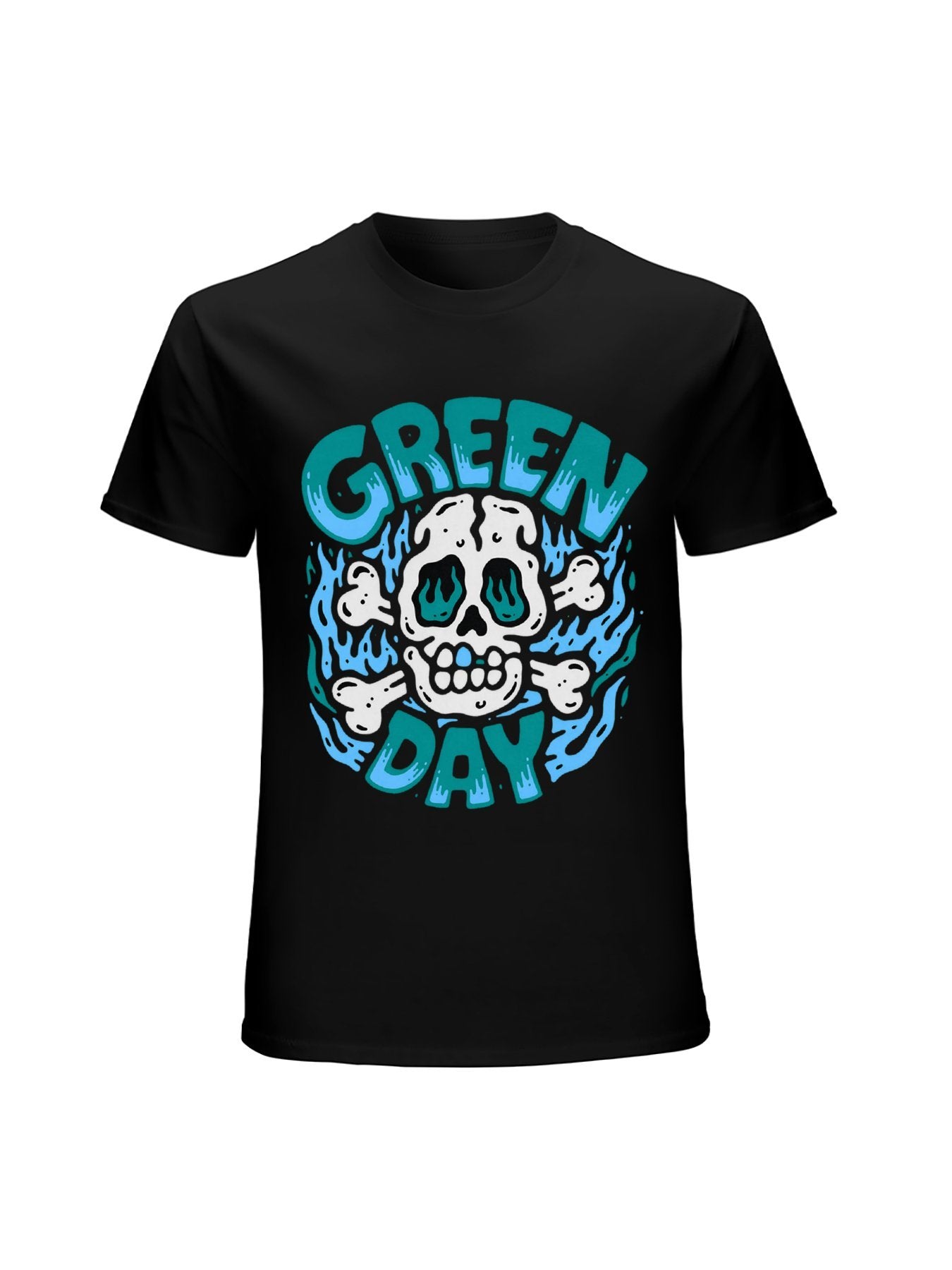 Green Day “Flaming Skull” Color Graphic Tee