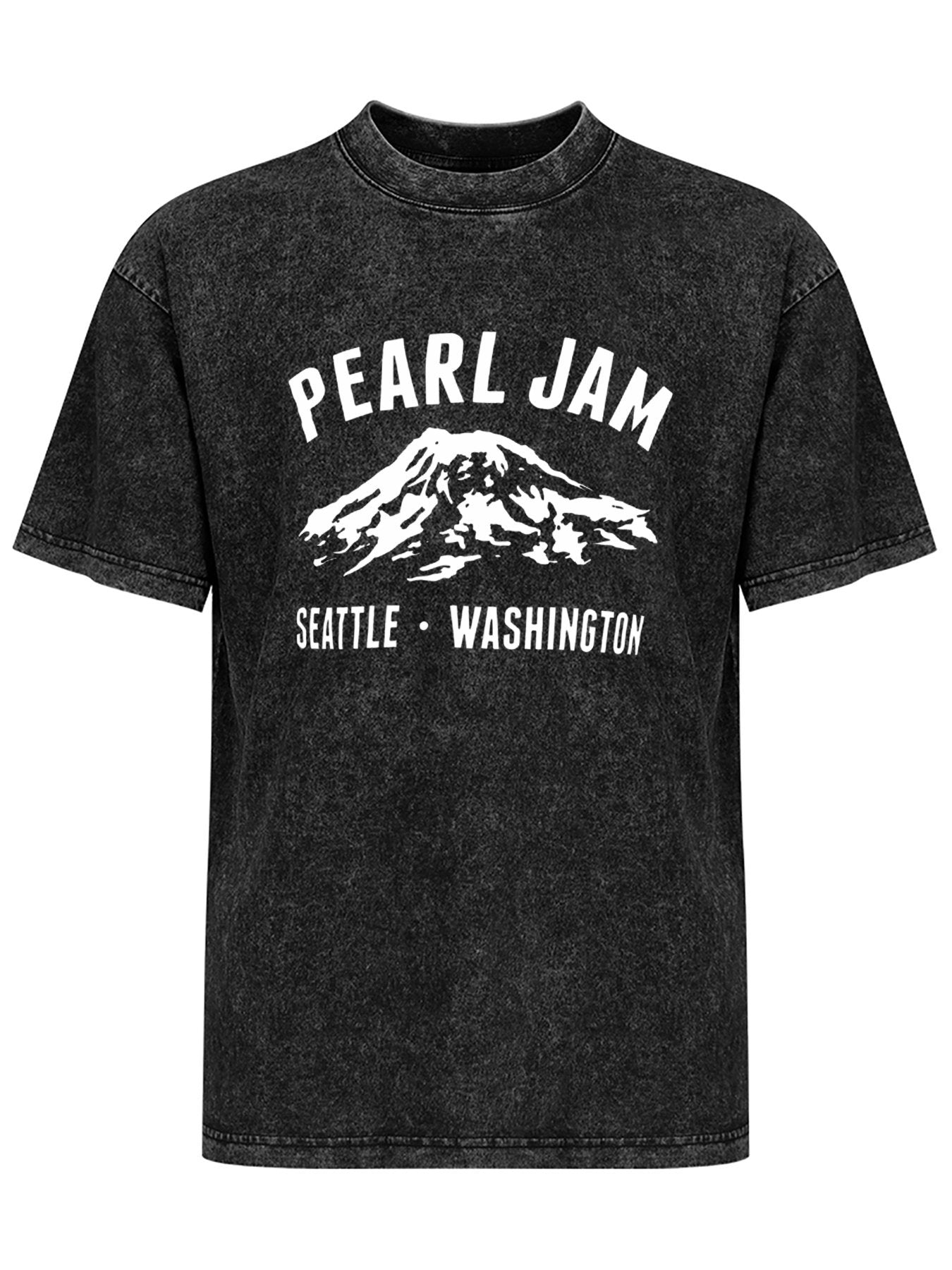 Pearl Jam Seattle Washington Mountain Graphic T-Shirt